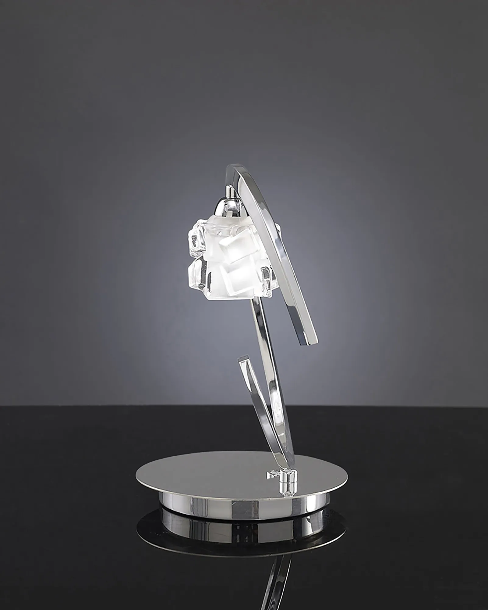 Ice 25cm 1 Light Table Lamp M1846  Mantra Ice Polished Chrome